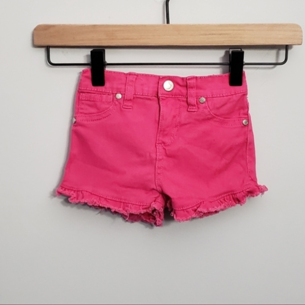 Joe’s Jeans hot pink distressed denim shorts 31